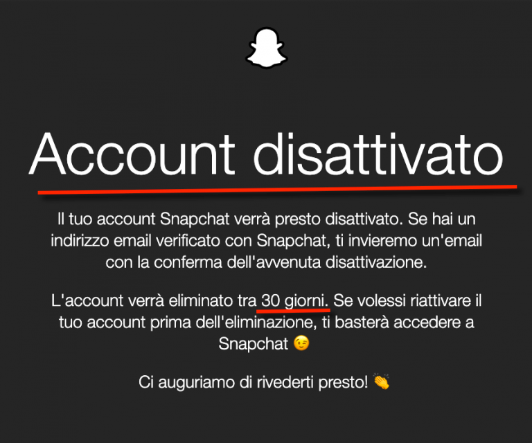 Eliminare Account Snapchat *22 Cancellare Account Snapchat