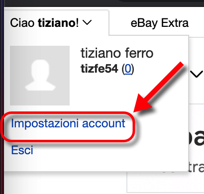 Eliminare Account Ebay